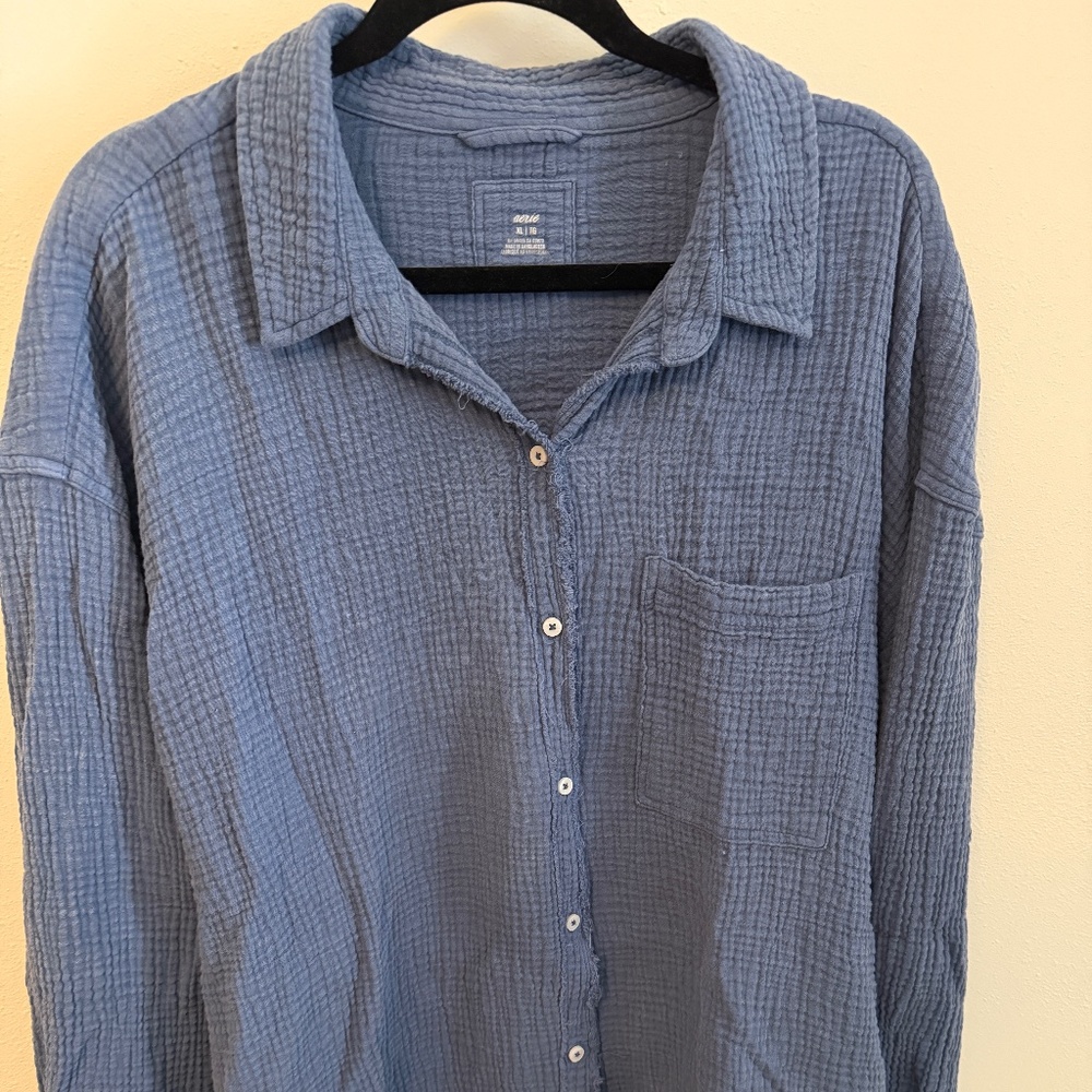 Aerie Button Down Tunic